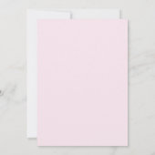 Roze waterverf bloemenboeket uitnodiging (Achterkant)