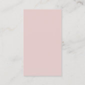 Roze Waterverf Bloemencode QR Code Huwelijksreacti Informatiekaartje (Achterkant)