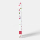 Roze Waterverf Bloemige Naam Case-Mate iPhone Case (Achterkant / Links)