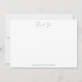 Roze waterverf bloemige script Huwelijksshower Bedankkaart (Voorkant)