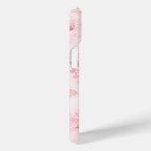 Roze Waterverf Bloemmotief Case-Mate iPhone Case (Achterkant / Rechts)