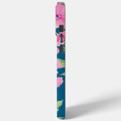 Roze waterverf bloemmotief Case-Mate iPhone case (Achterkant / Links)