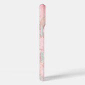 Roze Waterverf Bloemmotief Case-Mate iPhone Case (Achterkant / Rechts)