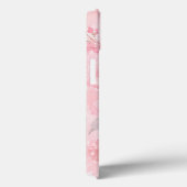 Roze Waterverf Bloemmotief Case-Mate iPhone Case (Achterkant / Rechts)