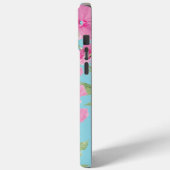 Roze waterverf bloemmotief Case-Mate iPhone case (Achterkant / Links)
