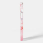 Roze Waterverf Bloemmotief Case-Mate iPhone Case (Achterkant / Links)