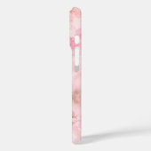 Roze Waterverf Bloemmotief Case-Mate iPhone Case (Achterkant / Links)