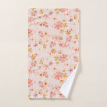 Roze Waterverf Bloemmotief
