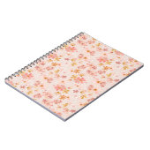 Roze Waterverf Bloemmotief Notitieboek (Linkerzijde)