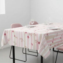 Roze waterverf bloemstreeppatroon