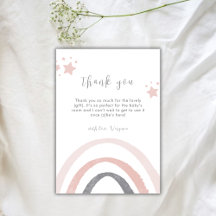 Roze Waterverf Boho Regenboog Baby shower