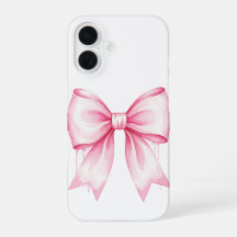 Roze waterverf boog iPhone 16 hoesje