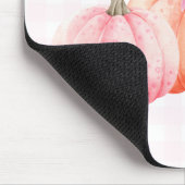 Roze Waterverf boog pompoenen voor Herfst Muismat (Hoek)