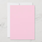 Roze Waterverf Bow Baby shower Bingo Kaart (Achterkant)