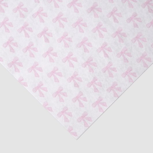 Roze waterverf Bow Tissuepapier (Detail)