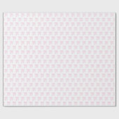Roze waterverf Bow Wrapping Paper Cadeaupapier (Vlak)