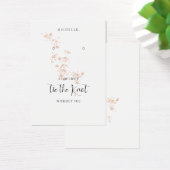 Roze Waterverf Bruidsmeisje Oorbellenhouder met Bl Visitekaartje (Bureau)