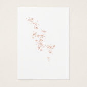 Roze Waterverf Bruidsmeisje Oorbellenhouder met Bl Visitekaartje (Achterkant)