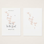 Roze Waterverf Bruidsmeisje Oorbellenhouder Visitekaartje (Voorkant /achterkant)