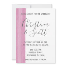 Roze Waterverf Brushstroke bruiloft uitnodiging