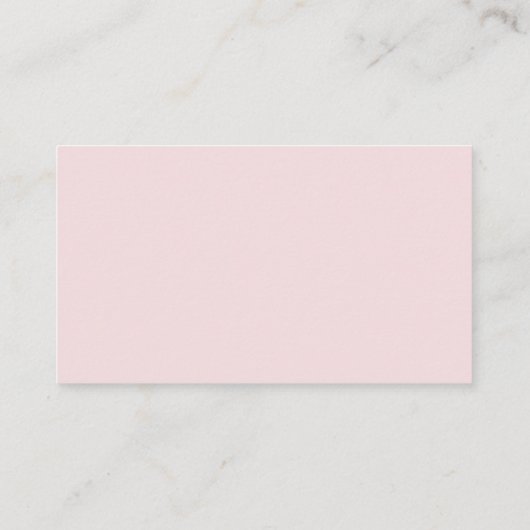 Roze Waterverf Bunny Diaper Raffle Insert Visitekaartje (Achterkant)