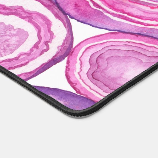 Roze waterverf bureaumat (Hoek)