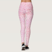 Roze Waterverf Butterflies Patroon Leggings (Achterkant)