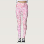 Roze Waterverf Butterflies Patroon Leggings<br><div class="desc">Mooie waterverf veren patroon.</div>
