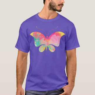 Roze Waterverf Butterfly Science Lovers Premium T-shirt