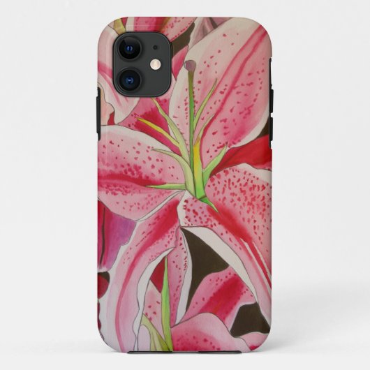 Roze waterverf Case-Mate iPhone case (Achterkant)