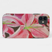 Roze waterverf Case-Mate iPhone case (Achterkant (horizontaal))
