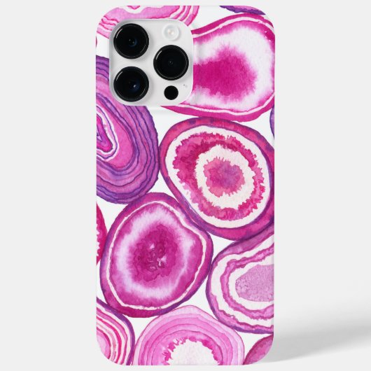 Roze waterverf Case-Mate iPhone case (Achterkant)