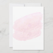 Roze Waterverf Champagne Bubbles 21st 21e JAAR Kaart (Achterkant)