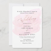 Roze Waterverf Champagne Bubbles Elegant Kaart (Voorkant)