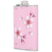 Roze Waterverf Cherry Blossom Pattern Heupfles (Links)