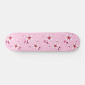 Roze Waterverf Cherry Blossom Pattern Persoonlijk Skateboard (Horizontaal)