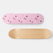 Roze Waterverf Cherry Blossom Pattern Persoonlijk Skateboard (Horizontaal)