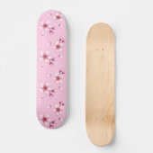Roze Waterverf Cherry Blossom Pattern Persoonlijk Skateboard (Voorkant)