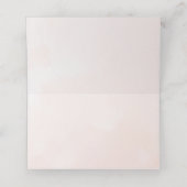 Roze Waterverf Cherry Blossom Spring Wedding Plaatskaartje (Binnenkant ongevouwen)