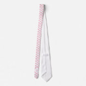 Roze Waterverf Cherry Gingham Whimsical Pattern Stropdas (Achterkant)