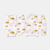 Roze Waterverf Clouds Gold Stars Sky Baby shower Bedankdoosjes (Uitgevouwen)