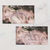 Roze Waterverf Cosmic Galaxy Sparkle Beaukle Visitekaartje (Voorkant / Achterkant)