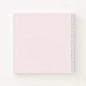 Roze Waterverf Crest doop gastenboek Notitieboek (Achterkant)