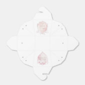 Roze Waterverf Crest doop verwijderen Bedankdoosjes (Uitgevouwen)