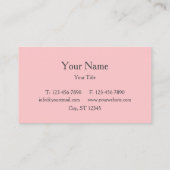 Roze Waterverf Cupcake Visitekaartje (Achterkant)
