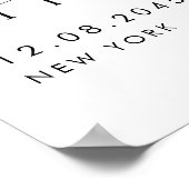 Roze Waterverf Dahlia Vrijgezellenfeest Welkom Poster (Hoek)