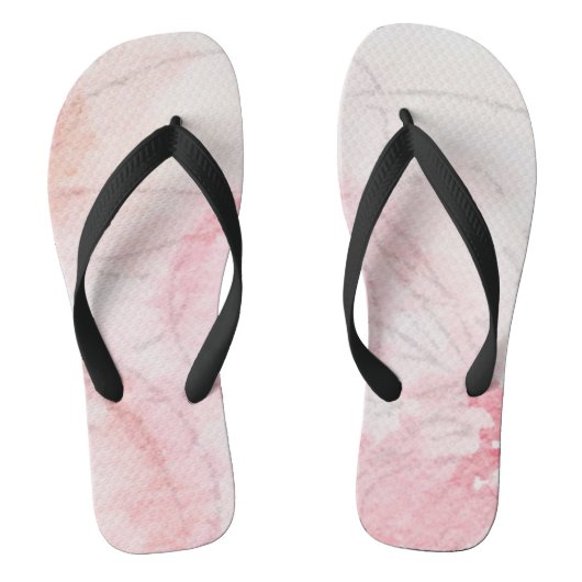  roze Waterverf dames Teenslippers (Voetbed)