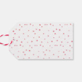 Roze waterverf Dank u labels | Favoriete labels Cadeaulabel (Achterkant Horizontaal)