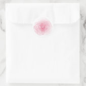Roze Waterverf Dank u Sticker (Tas)
