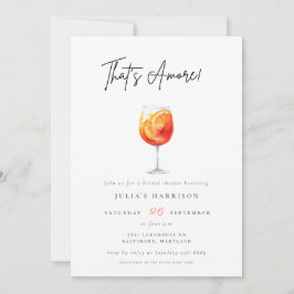 Roze Waterverf Dat is Amore Spritz Vrijgezellenfee Kaart